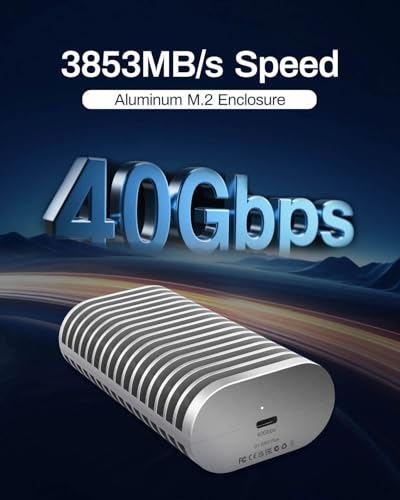 TERRAMASTER D1 SSD Plus - Caja NVMe M.2 USB-C 40Gbps de aluminio - Compatible con USB 4/3.2/3.1/3.0/2.0, Thunderbolt 5/4/3 - Aplicación móvil para copia de seguridad incluida (sin disco) - imagen 2