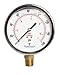 DuraChoice 4" Oil Filled Pressure Gauge - Stainless Steel Case, Brass, 1/2" NPT, Lower Mount Connection, 0-160PSI