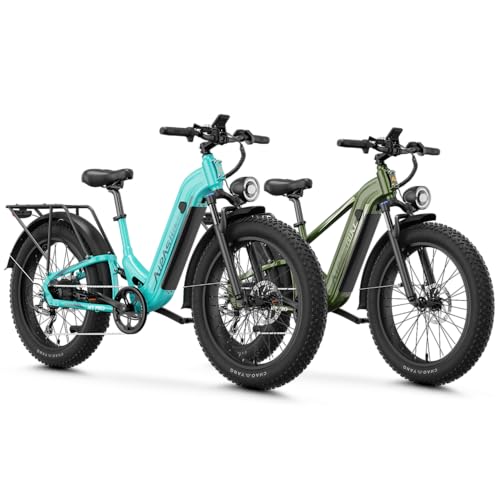 Aipas M1 Pro & M2 Pro Electric Bike Combo, 1800W Peak Motor Fat Tire EBikes for Adults, 36MPH Electric mountain Bike with 48V 17.5Ah Battery, 26