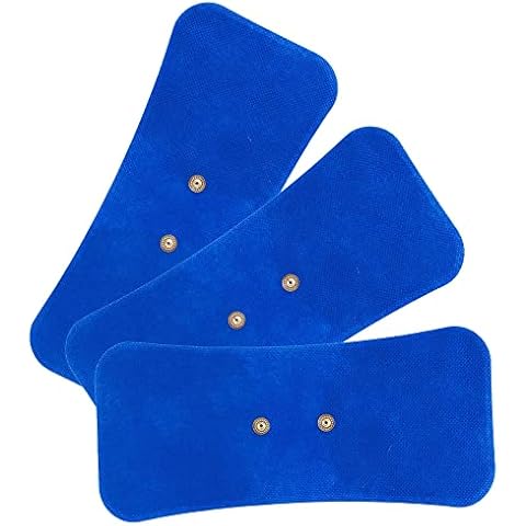 Med-Fit Wireless Tens Blue Cloth Large Electrode Ideal for Back Pain 20 x 10cm (3 Pack) Cover