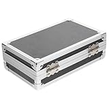 Organizador de hardware: el contenedor de almacenamiento de herramientas viene con una hebilla para facilitar la apertura y , lo que le brinda más comodidad, estuche de almacenamiento de aluminio para música