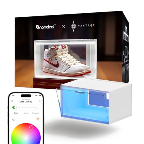 Nanoleaf Vetrina Intelligente a LED (Pachetto di Extensione da 1), Sincronia Musica e Monitor, Controllo App e Voce...