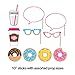 Creative Converting 10-Piece Photo Props For Party, Donut Time