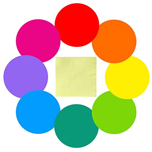 Pack of 16 Dry Erase Circles Removable Vinyl Dot Stickers for School Classroom Table & Desk, 8 Colors 11