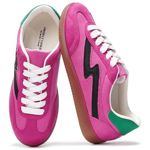 Image of Project Cloud Non-Slip Fashion Sneakers for Women, Lace-Up Shoes | Memory Foam Insole Trendy Womens Footwear - Comfortable Casual Womens Sneakers - Stylish Shoes Women Breathable Footwear