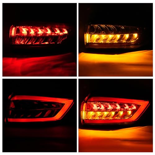 ALMULOO Tail Light Right Side Clear Lens Black Housing Compatible with 2015-2018 Ford Edge Sport Titanium Level 2 Trim Replacement for HT4Z13404F FO2801243 FO2801244 by ALMULOO - Used condition - Image 4