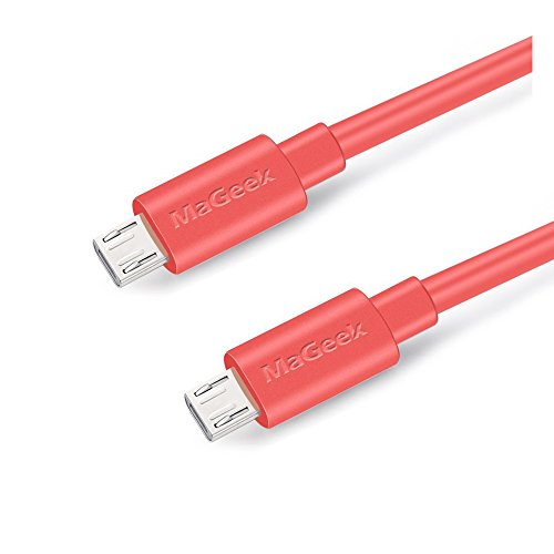 Mageek Micro Usb Cable 6Ft (2-Pack), 6-Feet Extra Long High Speed Usb Charge And Sync Cord Compatible For Samsung, Nexus, Lg, Motorola, Android Smartphones And More (Pink) #TOP2