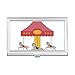 Colourful Carousel musement Park Pattern Business Card Holder Case Pocket Box Wallet