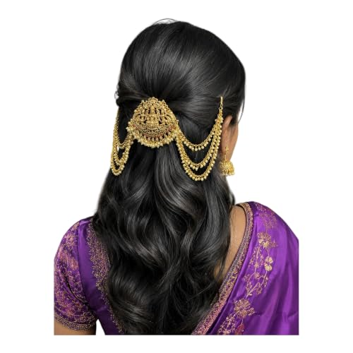 Image of Lakshmi Jadai Billai Wedding Hair Braid Accessories I Jada billalu for hair I Indian Traditional Hairpins I Hair Accessories Girls /women | Jada Billalu for hair Lakshami (With Matil)