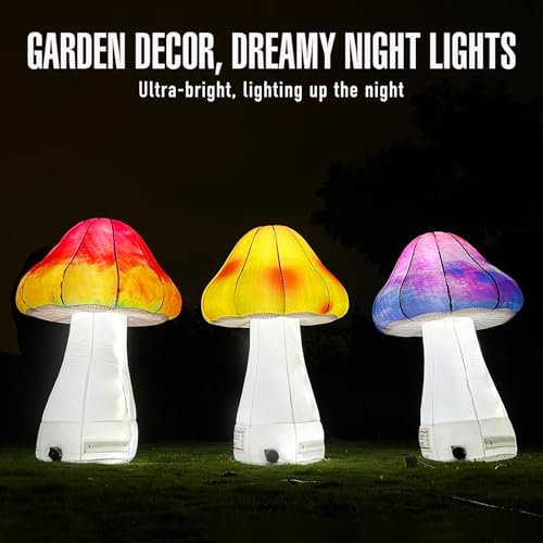 Hongo inflable LED de gran visibilidad nocturna y ventilador de inflado rápido 4
