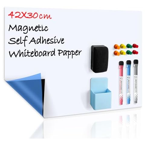 CUHIOY A3 Self-Adhesive Magnetic Whiteboard Cover