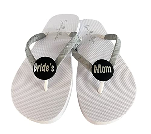 black wedding flip flops