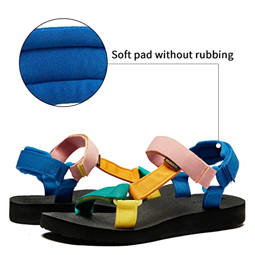 Sandália feminina original esportiva para água com suporte de arco, tapete de ioga, palmilha para at