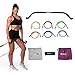 Gorilla Bow Lite Portable Home Gym System, Strength Training Equipment 100 Plus Workouts, All in One Exercise Equipment for Travel, Home Gym & Outdoor Workouts (Lite Bow, Black, Heavy Bundle)