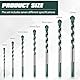 10 Stück Power Bit Bohrer Set, Sägezahnbohrer, Sägezahn Bohrer, Fliesenbohrer Geeignet für Beton, Glas, Keramik, Holz, Metall, Bohren (3 mm/4 mm/5 mm/6 mm/8 mm/10 mm/12 mm)