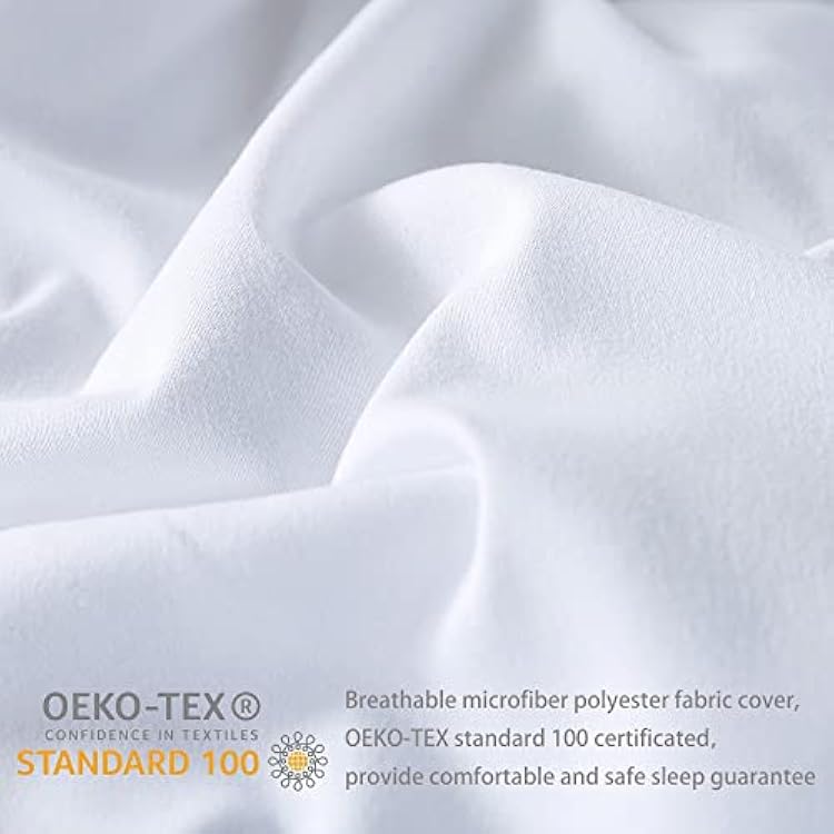 DOWNCOOL 1 Queen Size Comforter+ 1King Size Comforter-White All Season Duvet Insert -Lightweight Quilt-Down Alternative Hotel Comforter with Corner Tabs