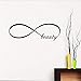 Wzxhn Stickers Muraux Infinity Symbole Chambre Vinyle Autocollant Décor À La Maison Beauté Infinity Boucle Pièce Décoration Vinyle Lettrage Diy 57 * 19Cm