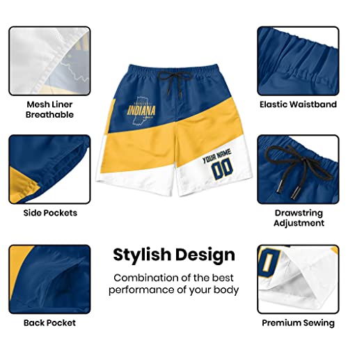 City Custom Baketball Beach Shorts Customized Any Name and Number4