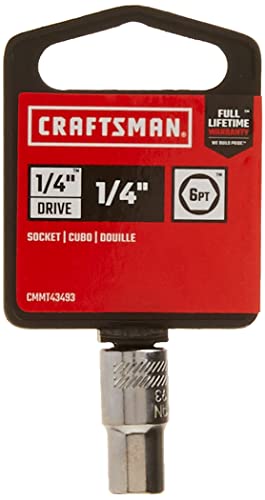 Image of CRAFTSMAN Shallow Socket, SAE, 1 /4-Inch Drive, 1 /4-Inch, 6-Point (CMMT43493) (Pack of 3)