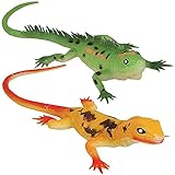 ArtCreativity Soft Lizard Toys for Kids, Set of 2, PVC Animal Figurines, 13.5” Long Lizard Toys...