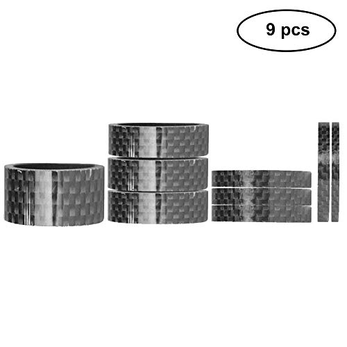 BMX Headset Spacers Carbon Fiber Headset Spacers Mountain Bike Stem Spacers for Most
