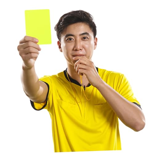Silbato de PVC con tarjetas para árbitro de fútbol miniatura 5