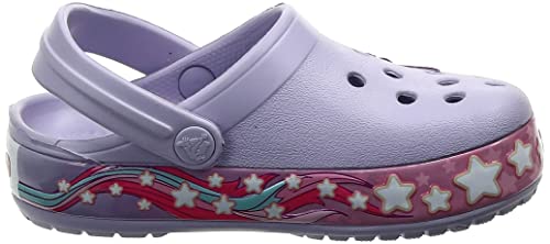 Sandália infantil Crocs Fun Lab unicórnio | Sapato sem cadarço confortável para crianças pequenas, L