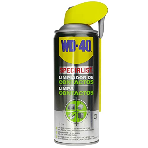 WD-40 Specialist - Limpiador para sistemas electrónicos, Limpiador de contactos- Spray 400ml