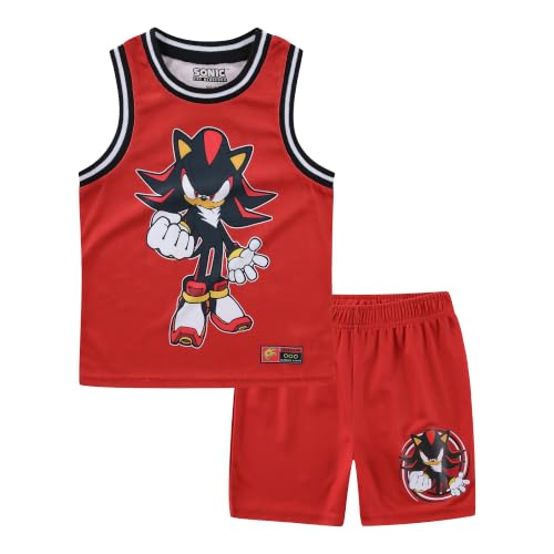 SEGA Sonic the Hedgehog Shadow Boys Tank Top and Mesh Shorts Set for Big Kids