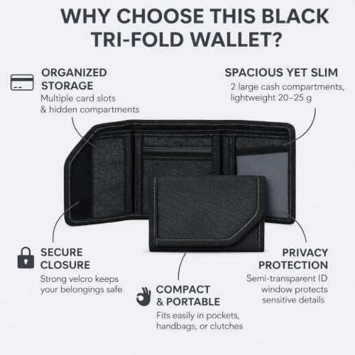 Image of Non Leather Small Mini Slim Wallet for Men & Boys (BI-FOLD-Denim)