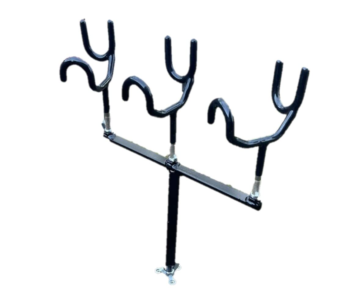 3 Fishing Rod Holder Spider Rig Trolling Drifting T-bar.