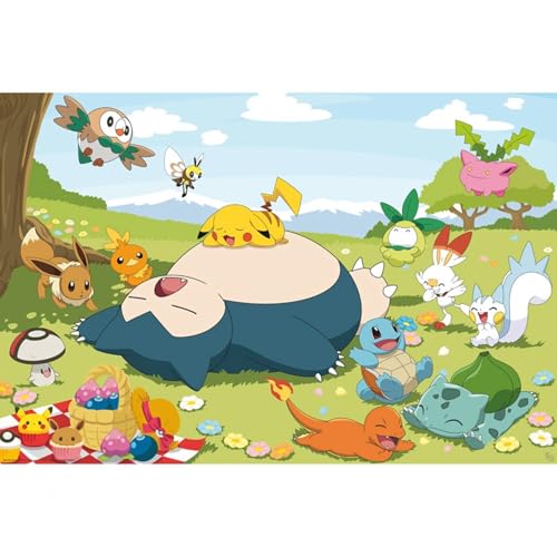 GB eye Pokémon Pique-nique Maxi poster 61 x 91,5 cm - Expédié roulé - Poster d'art - Affiches et impressions | Marchandises Pokémon