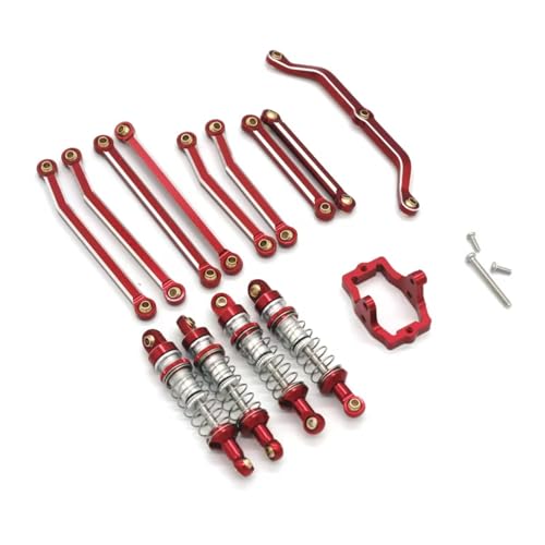 Amortisseurs RC en alliage rouge haute précision pour AX-8560 1/18