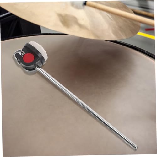Alipis Bass Drum Pedal Beater con mango rojo y cabeza de fieltro miniatura 6