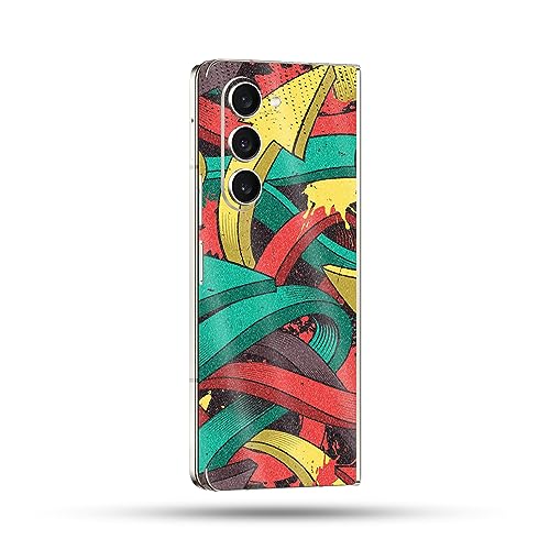 Image of MightySkins Skin Compatible with Samsung Galaxy Z Fold 5 Full Wrap - Puppy Fall | Protective, Durable, and Unique Vinyl Decal wrap Cover | Easy to Apply, Remove, and Change Styles | Made in The USA