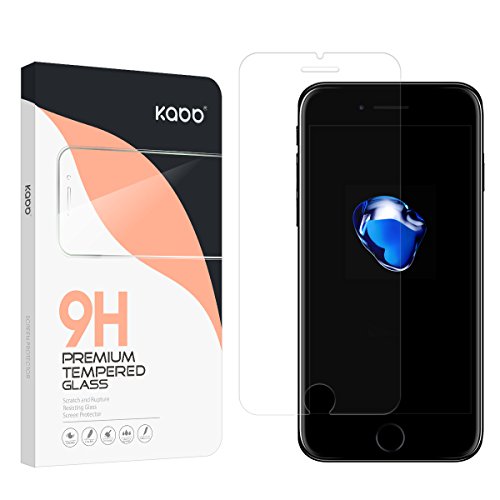 iPhone 7/8 Plus Glass Screen Protector, KABB Tempered Glass Screen Protector Apple HD Clear Shatterproof 9H Surface Hardness with Oleophobic Coating Anti-Fingerprint for iPhone 7/8 Plus (2-Pack, 5.5