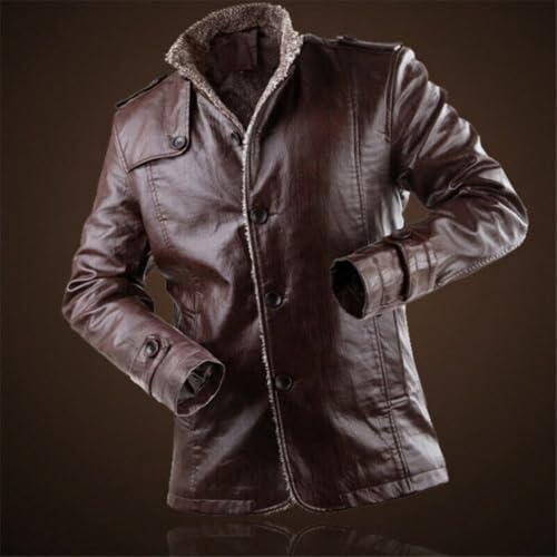 Veste mode cowboy hommes kaki pour affronter l'hiver au chaud - 6