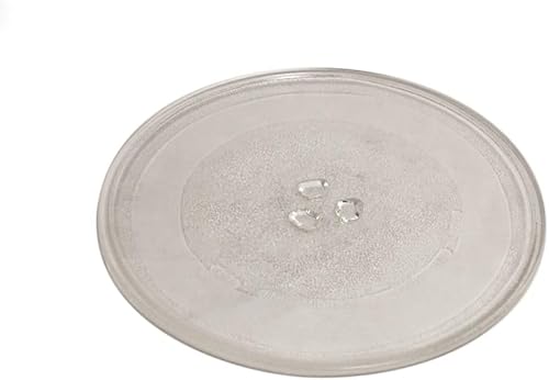 Generico Piatto per microonde girevole in vetro, Tavola girevole per microonde, 25.5 cm, Vetro, Clear