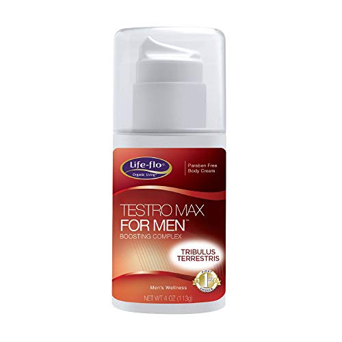 Testro Max for Men Life Flo Health Products 4 oz Cream