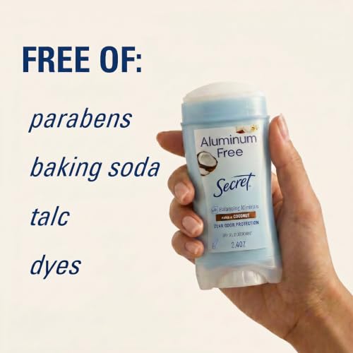Image of Secret Aluminum Free Deodorant for Women, Coconut, 2.4 oz