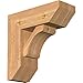 Ekena Millwork BKT0806X20X20LEC06SWR Legacy Slat Smooth Bracket w/Offset Brace, Western Red Cedar