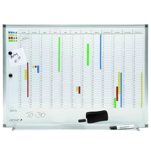 GENIE AP2000 Jahreskalender & Jahresplaner Magnettafel...