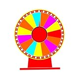 Oshhni Tabletop Prize Turntable Casino Prize Wheels Roulette Wheel Fortune Wheel für Werbeaktivitäten, 50cm gleichermaßen