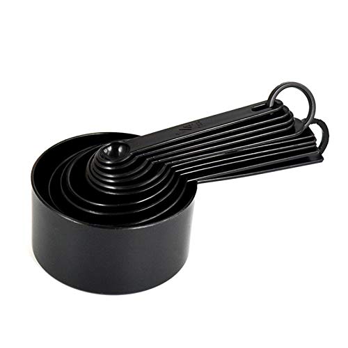 Messbecher-Set, 10 Stück Kunststoff-Messbecher und -löffel, Nesting-Messwerkzeug zum Backen von Flüssigkeiten und Feststoffen Cover