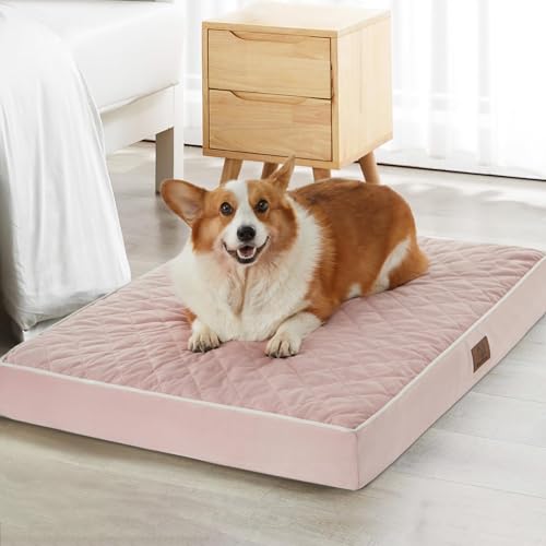 Image of WNPETHOME Orthopedic XXL Dog Beds Large Sized Dog, Waterproof Extra Large Dogs Bed with Removable Washable Cover, Multi-Needle Quilting Dogs Crate Bed