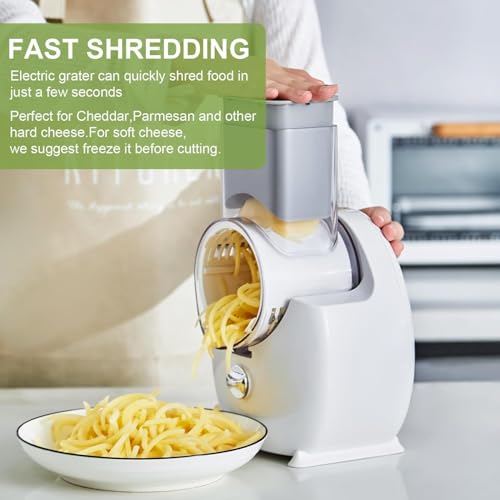 Rallador eléctrico de queso 3 en 1 milky white miniatura 3