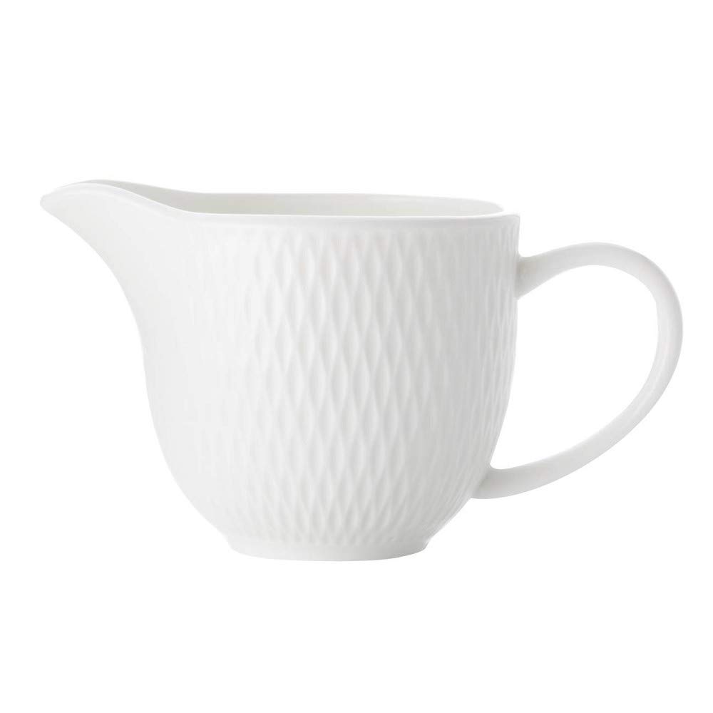 Maxwell & Williams White Basics Diamonds Creamer 190ML Porcelain Gift Boxed