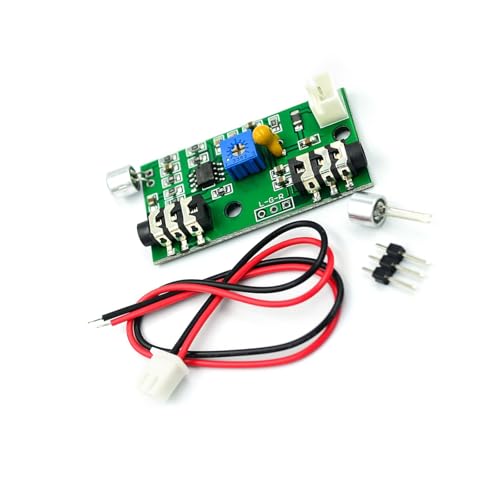 Kompaktes Mikrofon-Verstärker-Modul mit einstellbarer Verstärkungsregelung für klare Tonsignale, Verbesserung DC2,6–10 V, einstellbare Verstärkungs-Mikrofonplatine