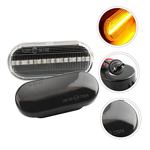 BUGUUYO 2 Peças De Luzes De Neblina De Sinal De Mudança De Direção De Água Corrente Para Caminhões L