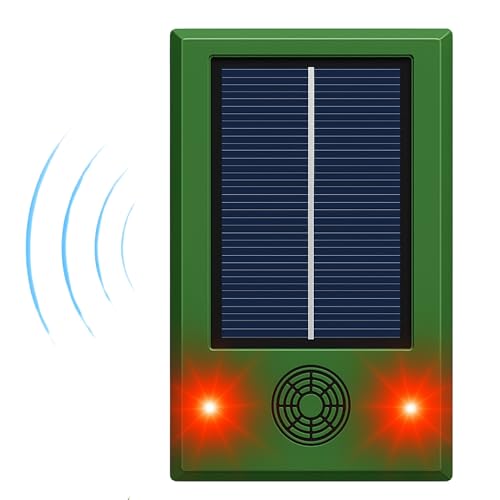 Ahuyentador de Aves con Ultrasonidos y Placa Solar
